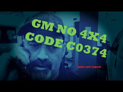 GM Code C0374 - Chevy GMC No 4X4