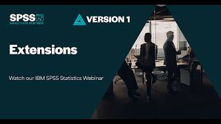 Extensions in IBM SPSS - Intro