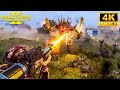 HELLDIVERS 2: AUTOMATONS w LASER CANNON   SCORCHER 4K Ultra Graphics Gameplay (No Commentary)