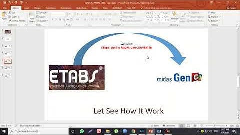 How To Convert FEM From ETABS To MIDAS GEN