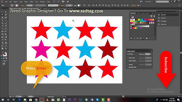 How to select same color in illustrator by Single Click | Zadtag Tutorials | English