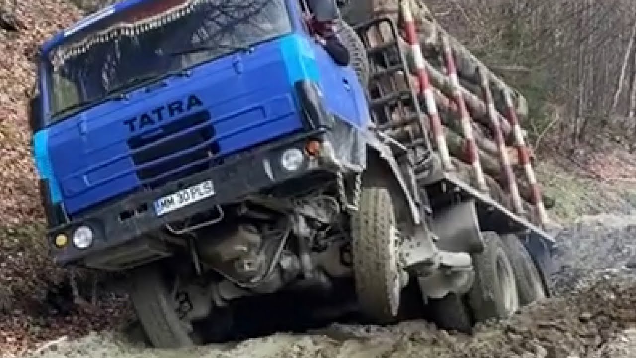 Brutální síla TATRY / Naložená v bahně - těžká práce v lese!