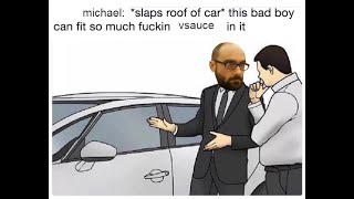 Vsauce drives a car