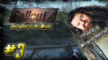Fallout 4 (Xbox One) - Part 3|Very Hard Mode w Mods| IM A WIZARD WITH MODS!