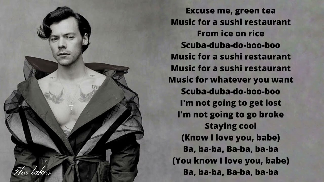 Harry Styles Music For A Sushi Restaurant (Lyrics) YouTube Harry Styles Music For A Sushi Restaurant (Lyrics) YouTube