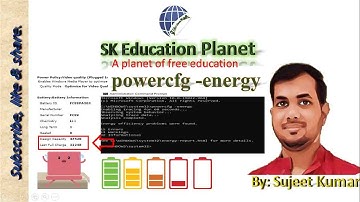 powercfg -energy  command to generate power efficiency diagnostics report| Windows 7/10