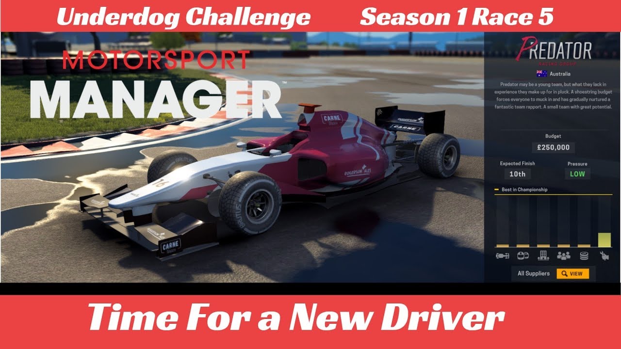 motorsport manager underdog challenge motorsport manager underdog challenge