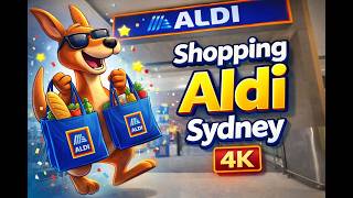 Shopping Aldi, Sydney, Australia - 4K