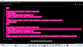 Generative Music: Sonic Pi and Ableton Live Details