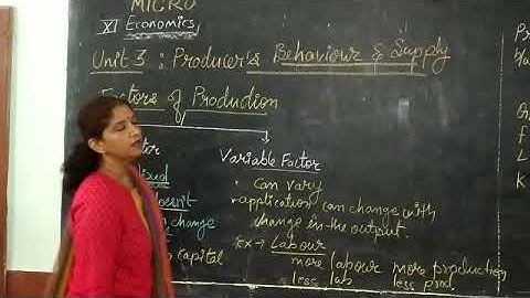 factors of production/fixed and Variable factors/class11/Micro Economics/unit 3/producer