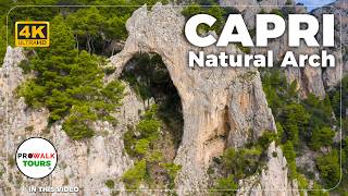 Scenic Pizzolungo Trail & Natural Arch | Capri Walking Tour 4K