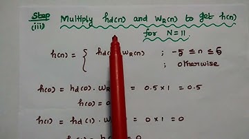 Rectangular Window - Design of FIR Filter - DTSP - Problem #1 solved