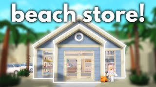 Building a BEACH STORE in Bloxburg