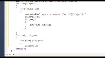 Suma en Diagonal, Tutorial de C++