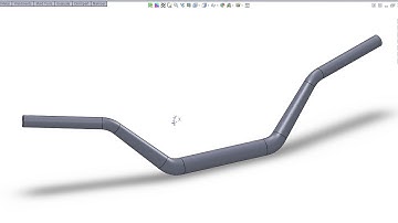 SolidWorks tutorial: ATV handlebar