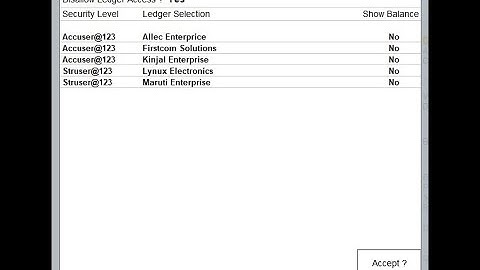 Tally Add On : Ledger Level Security in TallyPrime software.