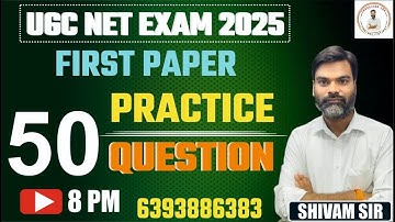 ugc net paper 1 practice |all unit| Top Most important Scoring Topics | by shivam sir #shivamsirugc