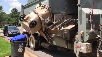 Advanced Disposal McNeilus automated garbage truck
