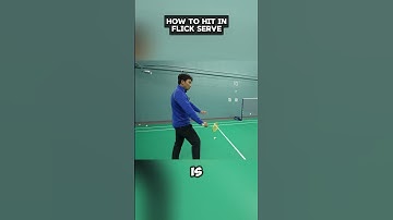 Flick serve like a pro with this tip #badminton #aylexbadmintonacademy