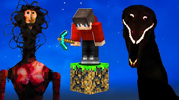 I Survived Horror Mods in One Block Minecraft