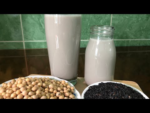 Cách làm sữa đậu nành mè đen