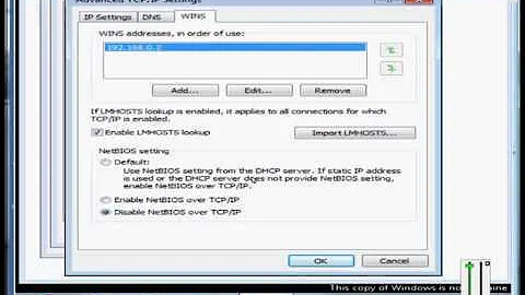 How and why to change the NETBIOS over TCPIP settings in Microsoft Windows 7