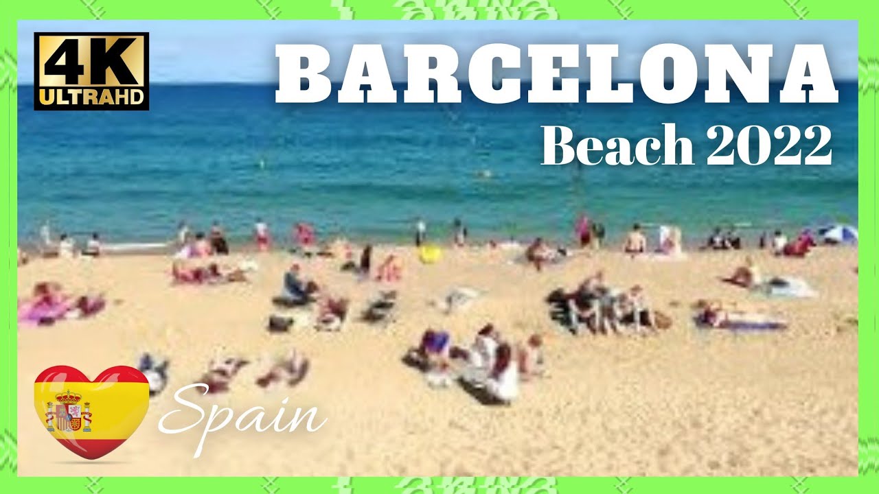 Spain 🇪🇸 Barcelona Beach Walk Part 2, Spain, (4K) Unedited YouTube