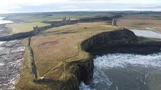 A BIRDSEYE VIEW OF DUNSTANBURGH CASTLE ON THE NORTHUMBERLAND COASTLINE USING A DJI MINI 2 by THE GENTLE GIANT 20 views 2 months ago 3 minutes, 8 seconds