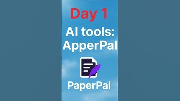 Day 1 AI tools : Explain Paerpal #students #ai #project #explore #aitools #chatgpt #assignment
