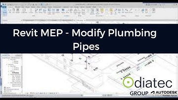 Revit MEP - Modify Plumbing Pipes -Diatec - Autodesk Platinum Partner