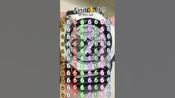 find 🥸 9 ? #quiztime #challenge #quiz #puzzle #find #ytshorts #ढूंढो #gkquiz #maths #braintest