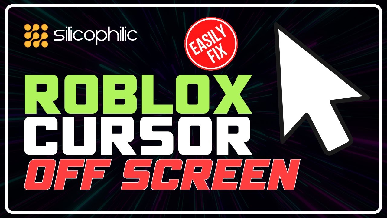 How To Fix ROBLOX CURSOR Going OFF SCREEN Fix ROBLOX MOUSE GLITCH
