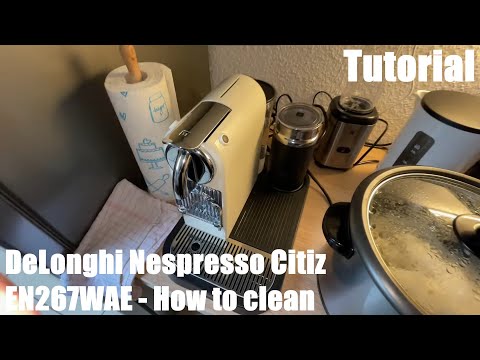How to Clean Your Delonghi Nespresso Coffee Machine without Nespresso  Solution - Vinegar 
