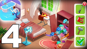 Homescapes  - Gameplay Walkthrough  Part 4 - iOS Android