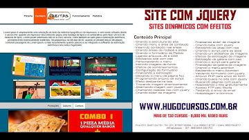 Site com Jquery - Aula 01 - Criando um Site de Pizzaria Dinâmico