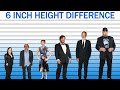 This is what a 6-inch Height Difference Looks Like!