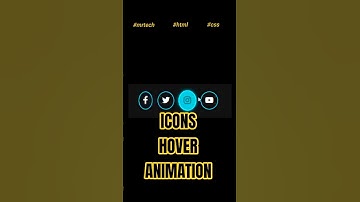 ✨How to Create Social Media Icons Hover Effect using HTML &CSS | CSS Only Animation✨ #coding #shorts