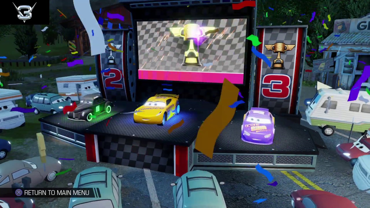 Cars 3 Driven to Win How to win Trophy in Cars 3 PS4 Game Play