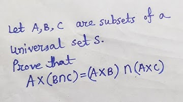 Prove that A×(B intersection C)=(A×B) intersection (A×C) Problems on Sets #18