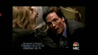 Third Watch Season Finale NBC 2004 Promo