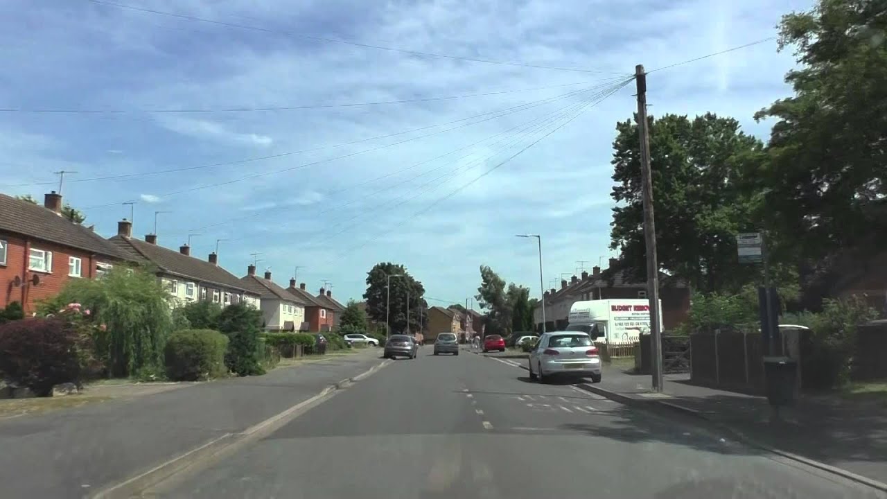Driving Around Dines Green Estate, Worcester, Worcestershire, England 3rd July 2015