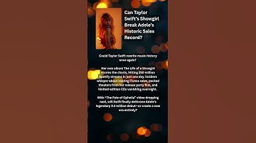 Will Taylor Swift’s Showgirl Break Adele’s Record? #taylorswift #short