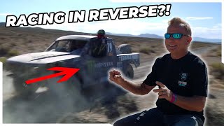 Off Road Racing Legend Larry Roeseler Drives his Trophy Truck... Backwards? | AGM Story Time