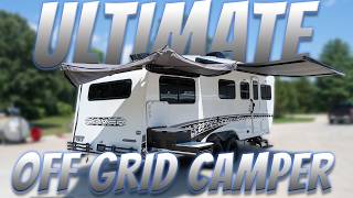 ULTIMATE OFF GRID CAMPER 2024 INTECH AUCTA WILLOW ROVER CAMPER TRAILER LIKE NEW W/HUGE SOLAR SYSTEM