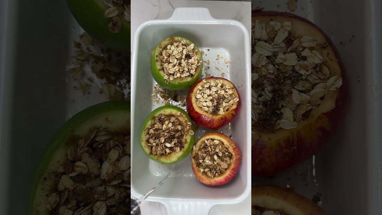 🍏🍎 Apple Crisp Stuffed Apples