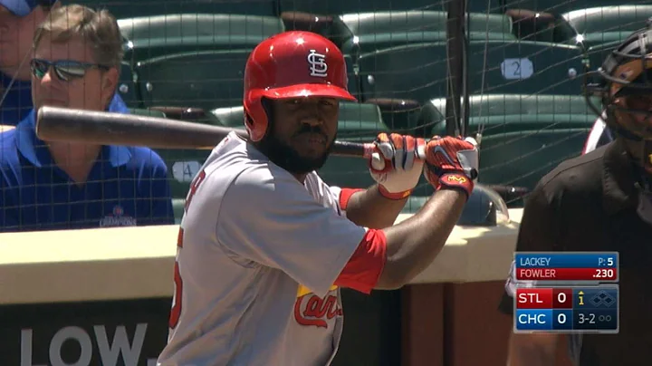 Fowler launches a leadoff homer to right