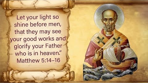 Saints, Nicholas the Wonderworker, Archbishop of Myra in Lycia