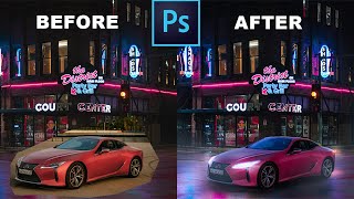 Create a Realistic Car Composite - Photoshop Tutorial screenshot 1