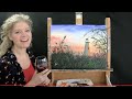 Sunset Lighthouse | Paint and Sip at Home | Step by Step acrylic painting tutorial