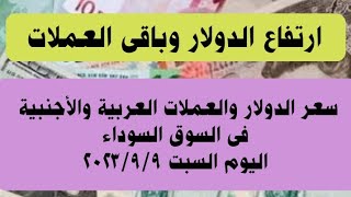 أسعار الدولار وأهم العملات العربية والأجنبية فى السوق السوداء اليوم السبت ٩ سبتمبر ٢٠٢٣